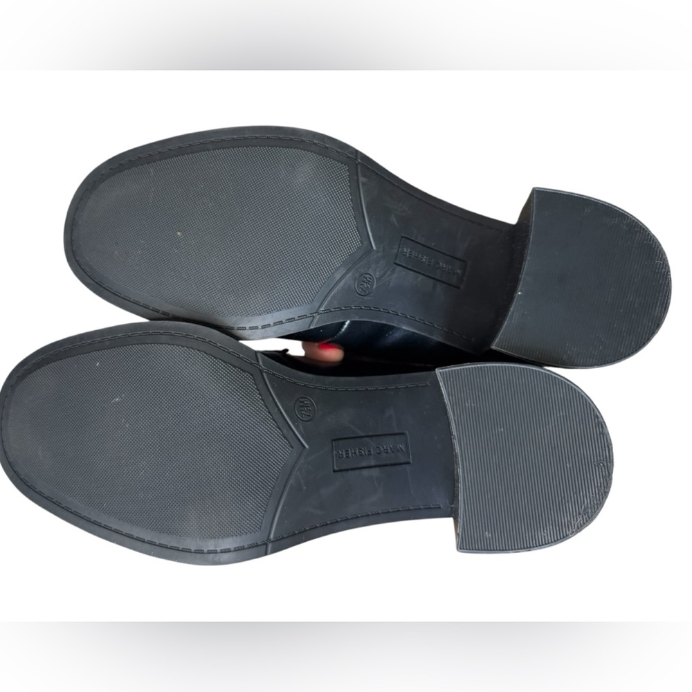 Marc Fisher Black Chunky Heel Loafers - Picture 6 of 6